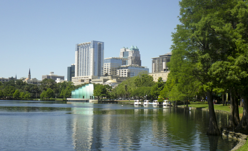 View of Orlando from Lake Eola Park